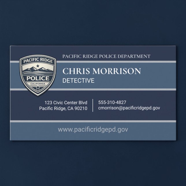Visite Carte professionnelle de police et d'application d (Créateur téléchargé)