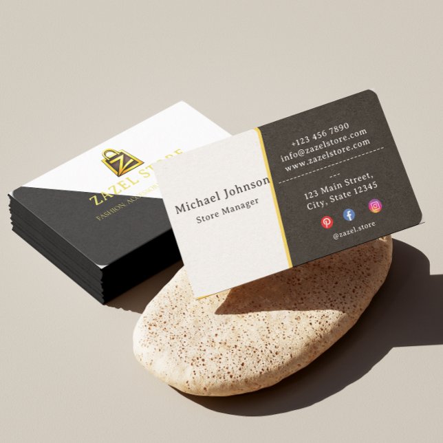 Visite Carte professionnelle minimaliste de luxe (Créateur téléchargé)