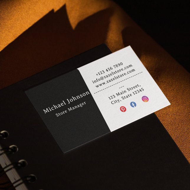 Visite Carte professionnelle minimaliste de luxe (Créateur téléchargé)