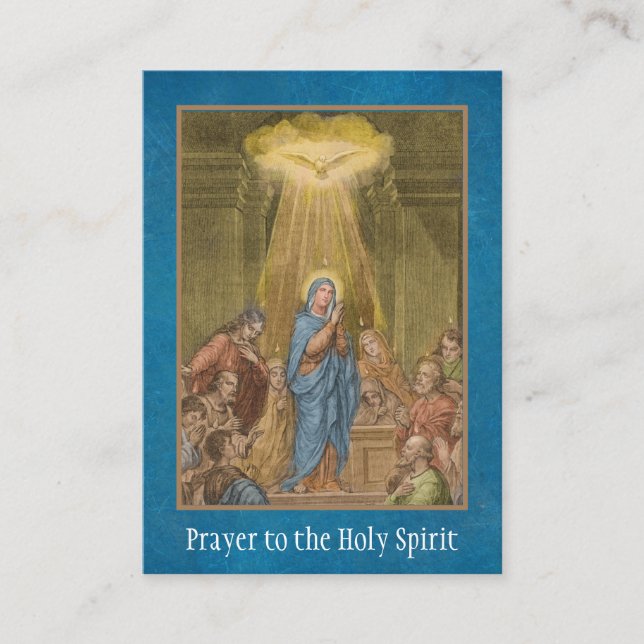 Visite Carte Sainte de la Vierge Marie pour la Confirmati (Devant)