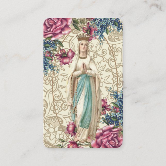 Visite Carte sainte de mère de souvenir catholique du (Devant)