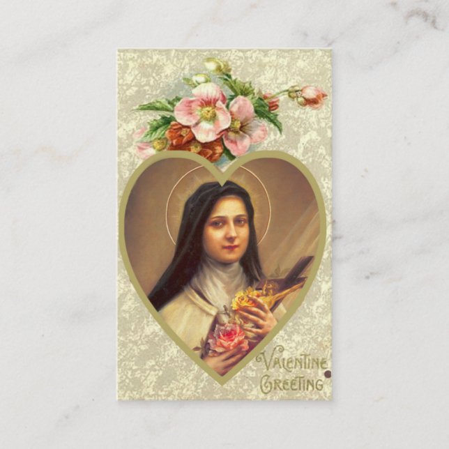 Visite Carte sainte de prière de jour de Valentines avec (Devant)