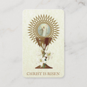 Visite Carte Sainte de prière pascal de Pâques religieuse