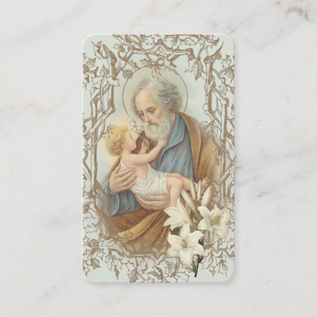 Visite Carte sainte de souvenir catholique de fête des (Devant)