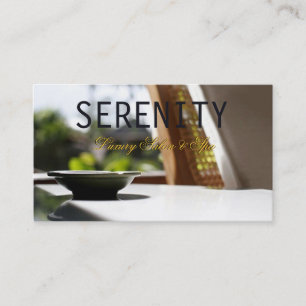 Visite Carte simple et propre chic de spa