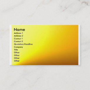 Visite Carte simple Or-Jaune de profil