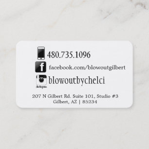 Visite carte sociale de coiffeur de médias