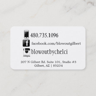 Visite carte sociale de coiffeur de médias