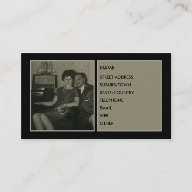 VISITE CARTE SPÉCIALE DE PROFIL DE COUPLES++ (Devant)