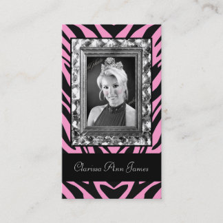 Visite Carte TTT-Ornée de bijoux de concours de beauté de