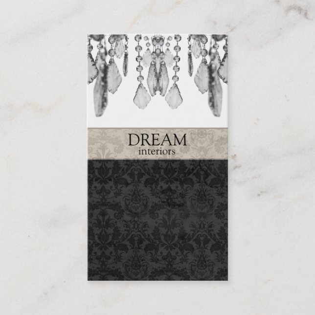 Visite Carte V2 d'entreprise immobilière de cristaux de (Devant)