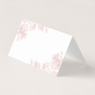Visite Carte vintage de roses vierge