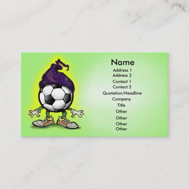 Visite Carte Wiz de football (Devant)