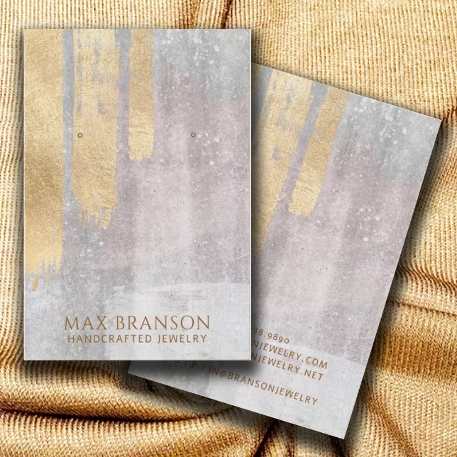 Visite Cartes d'affichage Abstraites Gold Pink Jewelry De (Créateur téléchargé)