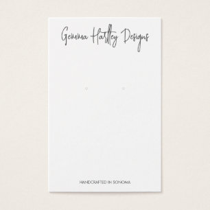 Visite Cartes d'affichage de script manuscrites chic