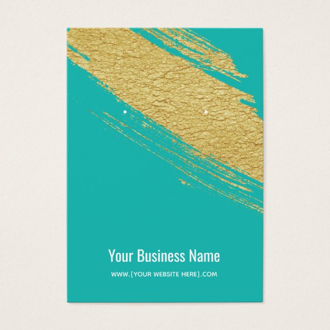 Visite Cartes d'affichage turquoise pour l'obtention de p (Devant)