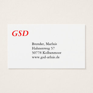 Visite Cartes de Berger allemand