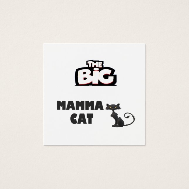 Visite Cartes de chat design noir et blanc (Devant)