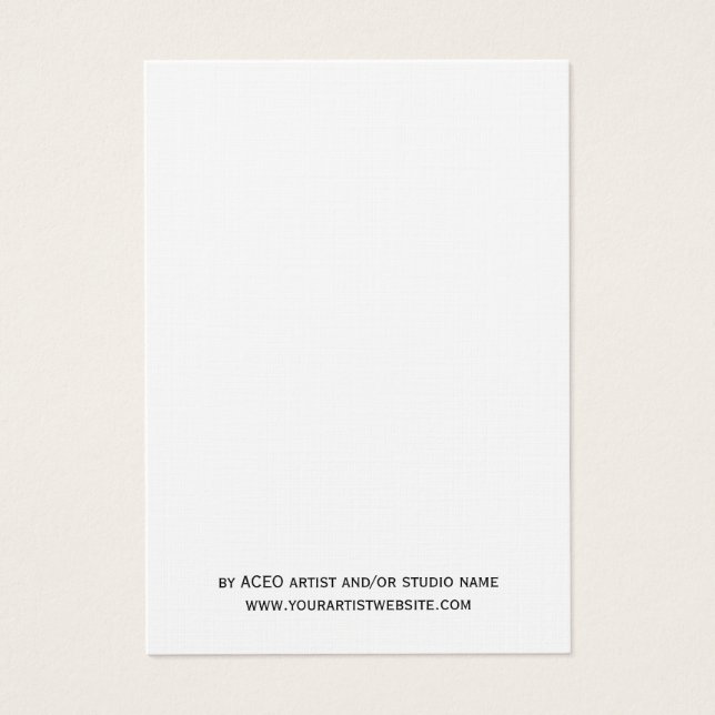 Visite Cartes de commerce d'artistes ATC Blank ACEO - Por (Devant)