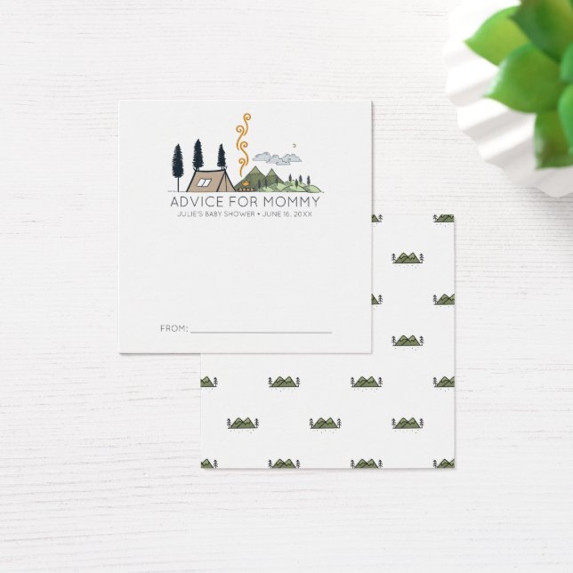 Visite Cartes de conseil baby shower | Aventure (Bureau)