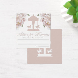 Visite Cartes de conseil Baby shower Carrousel