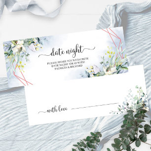 Visite Cartes de Jar de Nuit de Date de Fête de Fiançaill