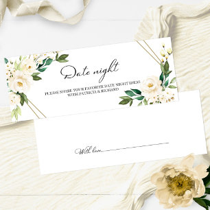 Visite Cartes de Jar de Nuit de Date de Fête de Mariage F
