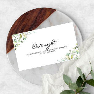 Visite Cartes de Jar de Soirée de Date de Mariage de Verd