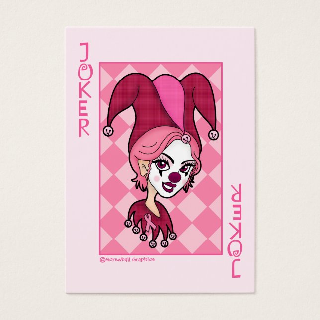 Visite Cartes de joker rose (Devant)
