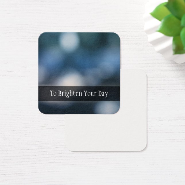 Visite Cartes de message d'art Abstraites photo de Bokeh  (Bureau)