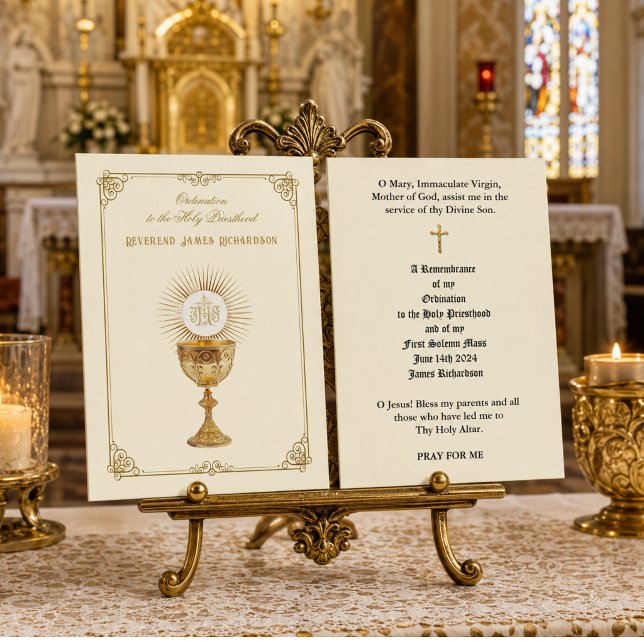 VISITE CARTES DE PRÊTRISE CATHOLIQUE (Créateur téléchargé)