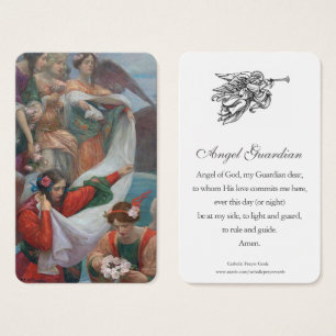 Visite Cartes de prière Angels descendant