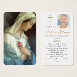 Visite Cartes de prière Ave Maria