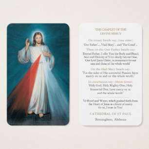 Visite Cartes de prière   Chaplet de miséricorde divine 1