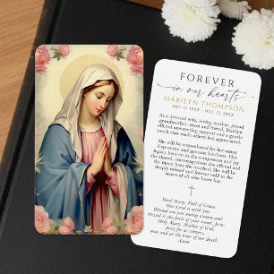 Visite Cartes de prière commémoratives Vierge Marie Je vo