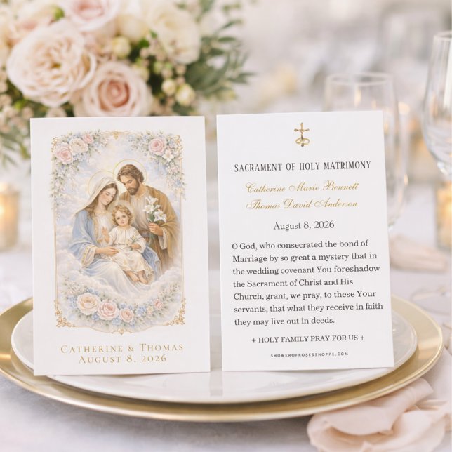 Visite Cartes de prière de mariage catholique de la Saint (Créateur téléchargé)