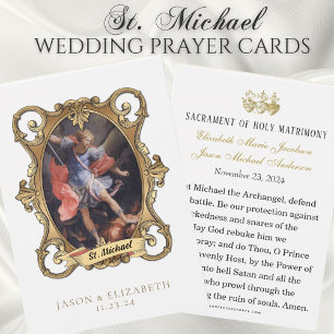 Visite Cartes de prière de mariage catholique St. Michael
