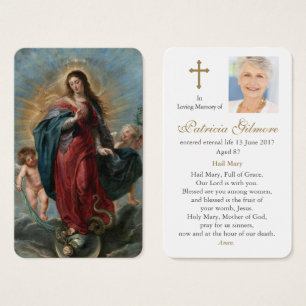 Visite Cartes de prière L'Immaculée Conception