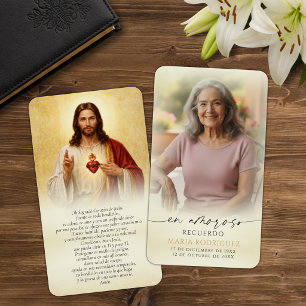Visite Cartes de prière mémorial Jésus Sacré-Cœur