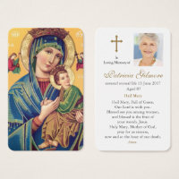 Cartes de prière | Notre Dame Perpetual Help 2