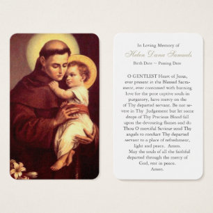 Visite Cartes de prière   St Anthony 4