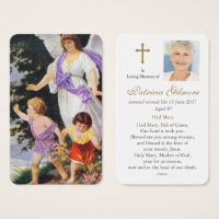 Cartes de prière | Vintage Guardian Angel 1
