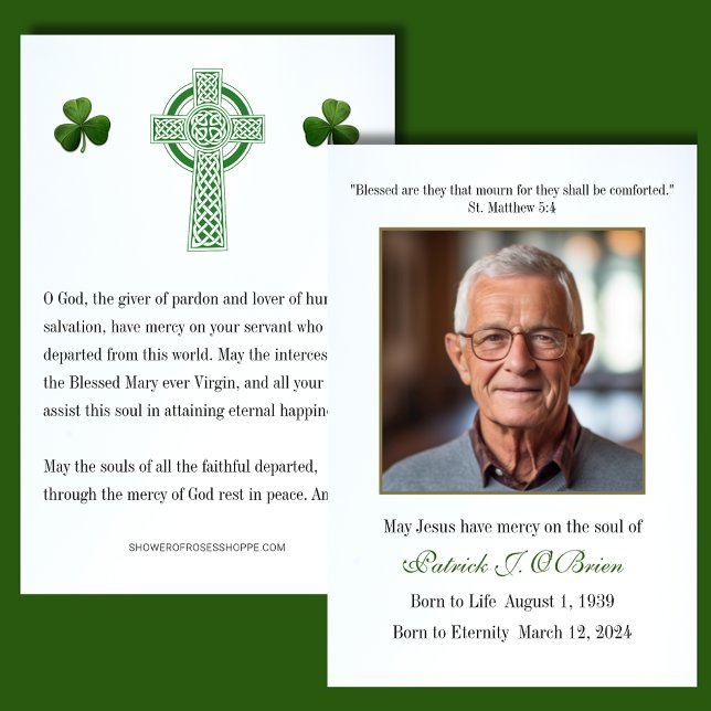 Visite Cartes de prières commémoratives de funérailles Ce (Créateur téléchargé)