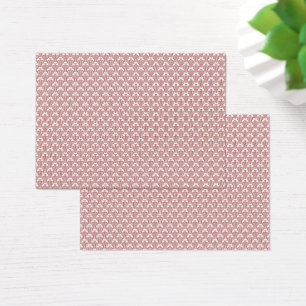 Visite Cartes de profil à motif rouge Géométrique minim