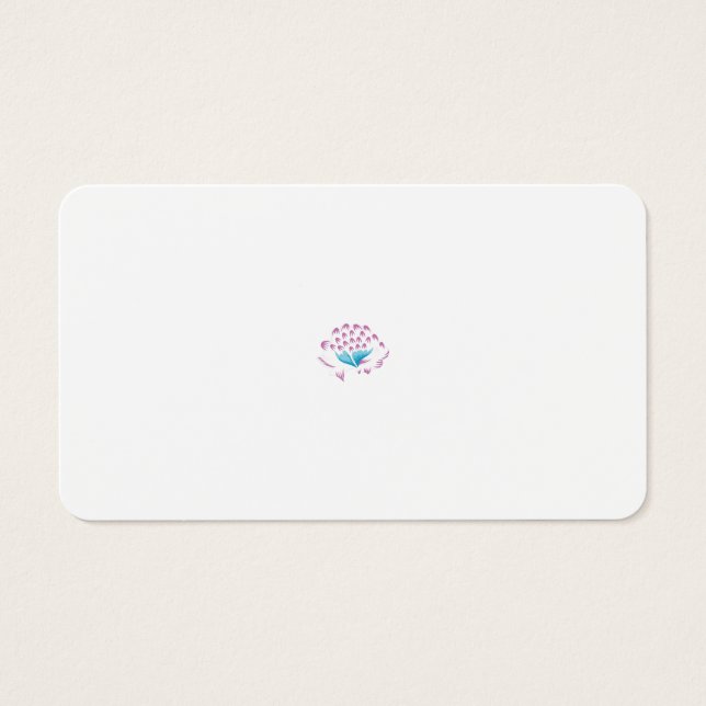 Visite Cartes de profil florales minimalistes | Marque ch (Devant)