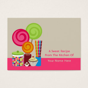 Visite Cartes de recette de sucrerie et de bonbons