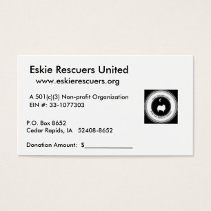 Visite Cartes de reçu de donation
