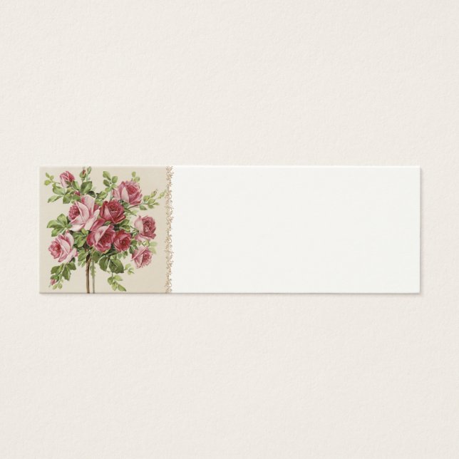 Visite Cartes de réglage Mariage Victorienne (Devant)