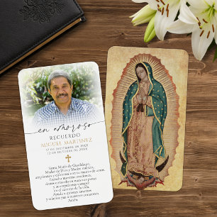 Visite Cartes de sympathie de prière espagnole Guadalupe