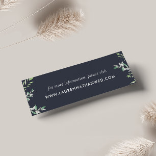 Visite Cartes du site Web Mariage de la taille d'hiver